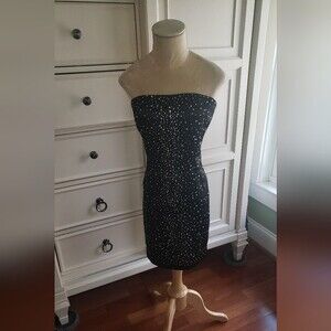 Forever 21 Black Embellished mini dress Size Small